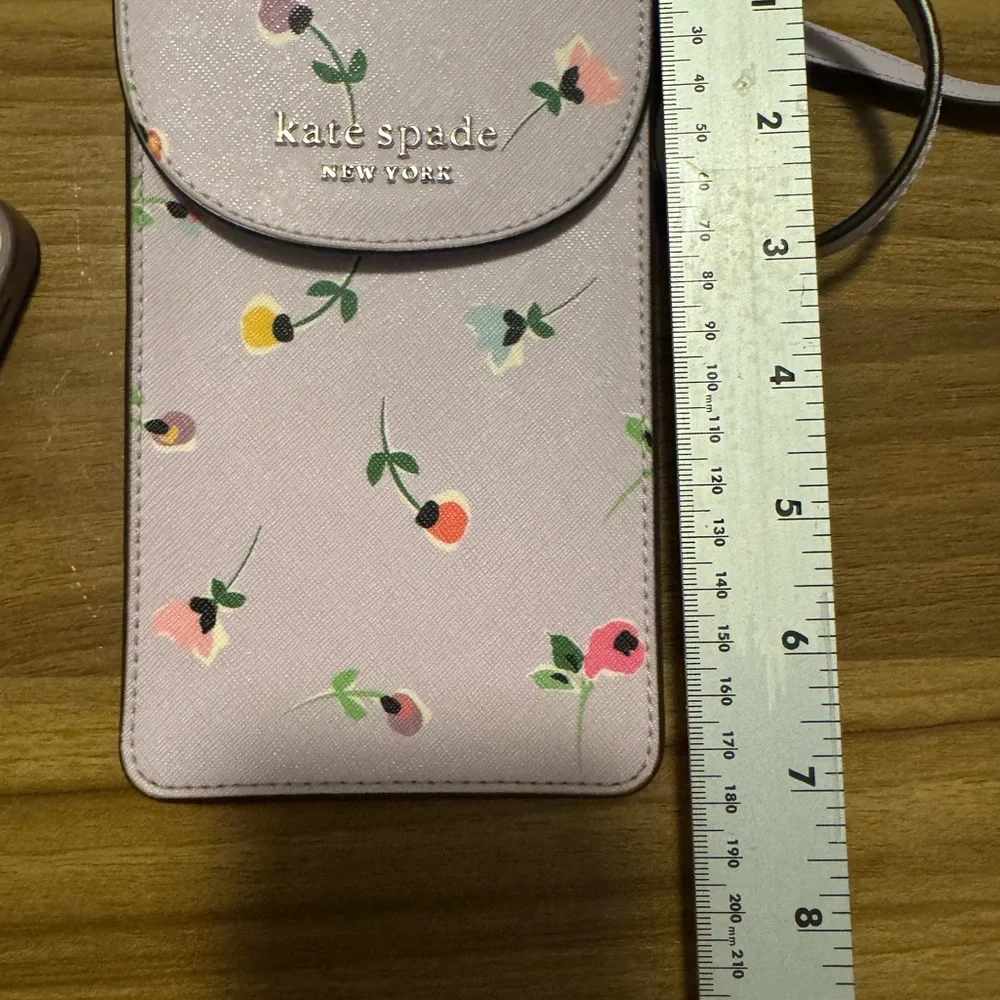 Kate Spade New York Floral Leather Phone Crossbody Bag - NWOT - Picture 4 of 13